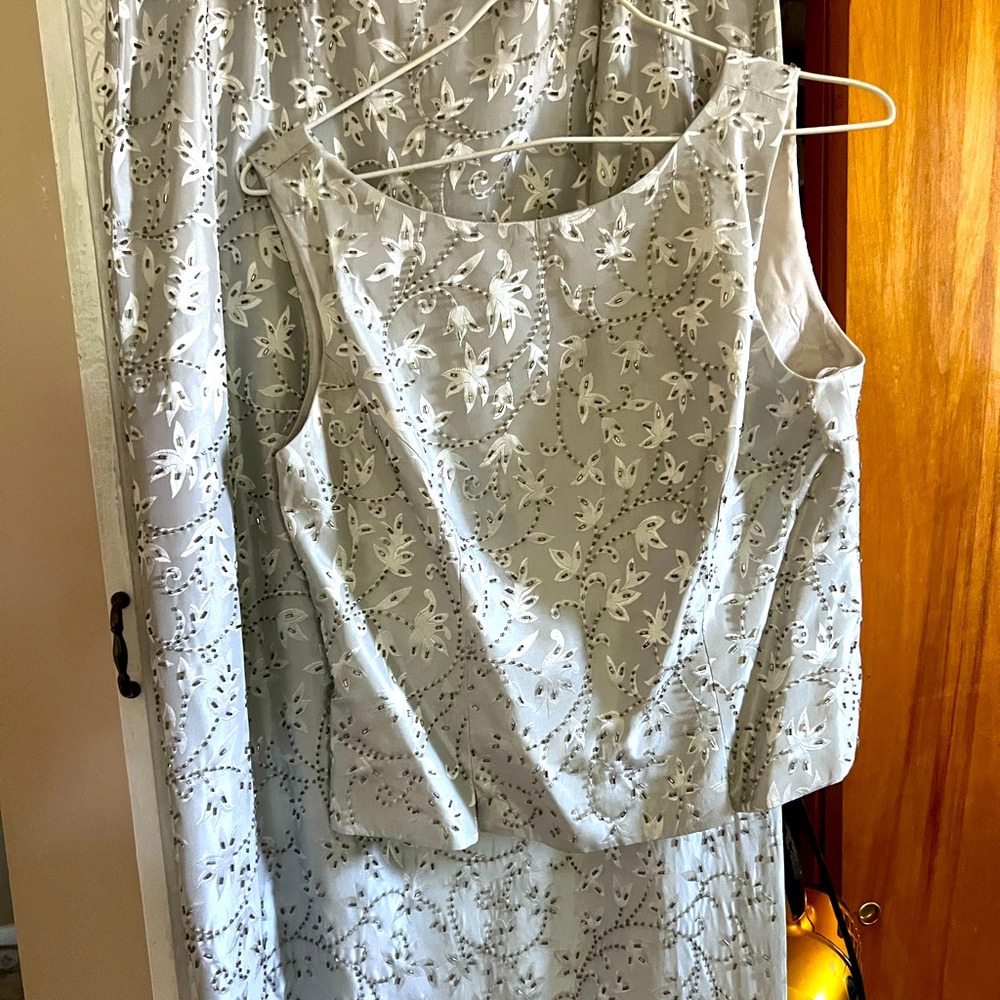 JS collection long embellished skirt with matching top